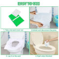 Disposable Toilet Seat Covers Flushable Disposable Toilet Covers Soluble Water Toilet Paper for Travel Camping Hotel Bathroom.