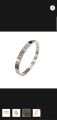 Beautiful shiny elegant branded yellow gold silver love bangle bracelet Kara for women and girls. 