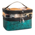 Double portable large capacity makeup bag Korean version Ringer travel multifunctional toiletry bag portable storage bag.