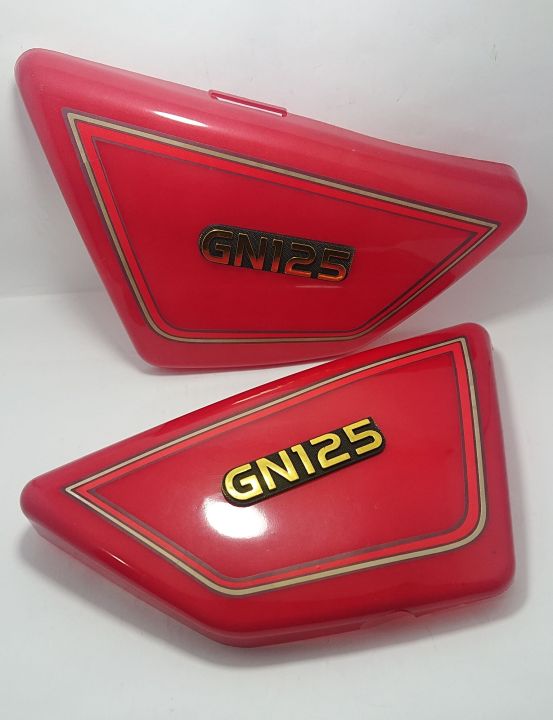 GN-125 side cover available, chinese imported, Good quality, available for Suzuki GN-125, available in black and Red colour