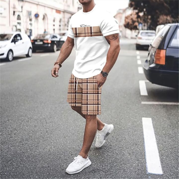 Summer%20Vocation%20Men's%20Tshirt%20Set%203D%20Print%20Solid%20Color%20Men%20Round%20Neck%20T-Shirt%20Shorts%20Two%20Piece%20Set%20Casual%20Man%20Suits%20Clothing%20-%20Image%206