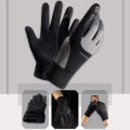 Men Winter Outdoor Warm Full Finger Gloves Waterproof Anti-Slip Touch Screen Compatible Cycling Sports Gloves Thickened Warm. 