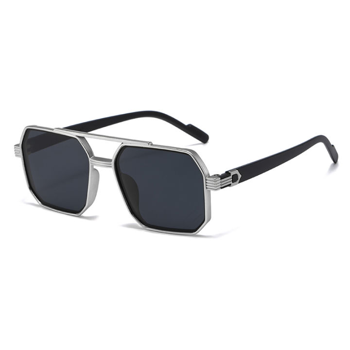 Car%20Sun%20Glasses%20New%20Fashion%20Double%20Beam%20Polygonal%20Sunglasses%20Retro%20Personalized%20Trendy%20Large%20Frame%20Eyewear%20European%20and%20American%20-%20Image%206
