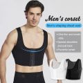 Men Chest Binder Gynecomastia Compression Vest for Post Surgery Breathable Buckle Underwear Tank Top Breast Reduction Shapewear. 