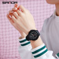 SANDA Women Watches Fashion Silicone Boy Girl Analog Quartz Wrist Watch Baseball Sports Waterproof Casual Clock Children Gifts. 