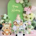 70cm Big Jungle Animal Party Stand Ornament Safari Happy Birthday Party Decoration Kids Jungle Woodland Party Decor Baby Shower. 