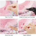 1pc Sequin Love Heart Swimming Ring Thickened PVC Inflatable Swim Circle Beach Swimming Pool Water Floating Ring.