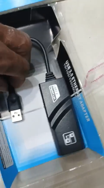 USB TO LAN 2.0 Lenovo Wired Ethernet Adapter and white branded 3.0