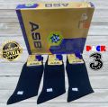 Pack Of 3 - Mens Black Socks For Office - Standard Long Socks - ASB High Quality. 