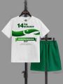 14 August Soft Stretchable Banyan Suit | Summer Wear for Boys & Baby Girls | Sizes 1–6 Years | Green & White Outfit  14 August kids dress  
baby girl green dress  
boys white shirt 14 august  
summer wear for kids  
soft stretchable kids suit. 