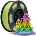 PLA Filament 1.75mm, Multicolor 3D Printer Filament, Color Gradient Change PLA, Fit Most FDM Printers, 250g (0.55lbs).
