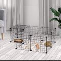 DIY Combination Wire Mesh Pet Cage Puppy Kitten Cat Rabbit Cage Multi Function Fence Iron Cage  Metal Hamster Cages. 