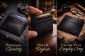 Retro Leather Credit Business Mini Card Wallet Convenient Man Women Smart Wallet Business Card Holder Cash Wallet Card Case. 