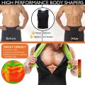 Men Gynecomastia Compression Tank Top Sweat Vest Fitness Body Shaper Shirt Thermo Sauna Workout Shapewear Slimming Fat Burner. 