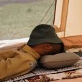 Portable Fold Inflatable Air Pillow Outdoor Travel Sleeping Camping PVC Neck Stretcher Backrest Plane Comfortable Pillow. 