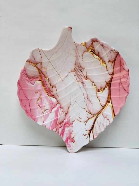 Melamine%20Leaf%20Platter%20tray%20For%20serving%20Fruits%20And%20Salads%20pack%20of%203%20ko%20-%20Image%203