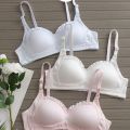 Sweet  Lingerie for Women Cute Little Boobs Gather Lace Student Girl Bra Thin. 