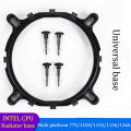 Int motherboard bracket 1366/115X/775 heat sink fan CPU base motherboard bracket 12th generation CPU base. 