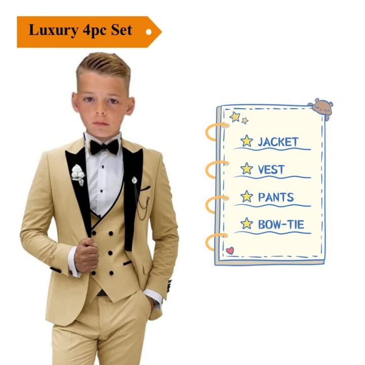 Elegant%20Burgundy%20Boy's%20Suit%20Set%20for%20Wedding,%203%20Pieces%20Suit%20Set%20Elagent%20Tuxedo%20Sets%20Blazer%20Vest%20Pants%20Kids%20Photo%20Shot%20Oufit%20-%20Image%205
