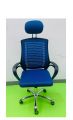 (FP-M-23-Ss) Executive office chair V-mash Blue Revolving Chair with Headrest Chair.