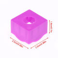 (Summer6)10 Pcs Snooker Protective Covers Plastic Snooker Cue Rub Chalk Clamps Square Professional Durable Billiard Accessories.