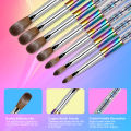 100% Kolinsky Sable Nail Acrylic Brush UV Gel Carving Pen Brush Liquid Powder Nail Drawing Nail Brush Acrylic Powder. 