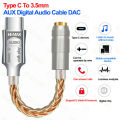 CX31993 Audio Decoder CB1200AU Chip Sound Card Digital Decoder HiFi DAC Type C to 3.5 Headphones Adapter Decode AMP For Android.