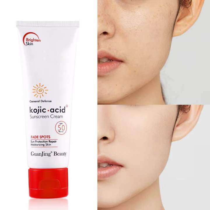 GUANJING%20Kojic%20Acid%20SPF%2050%20Sunscreen%20Cream%2080g%20-%20Image%203