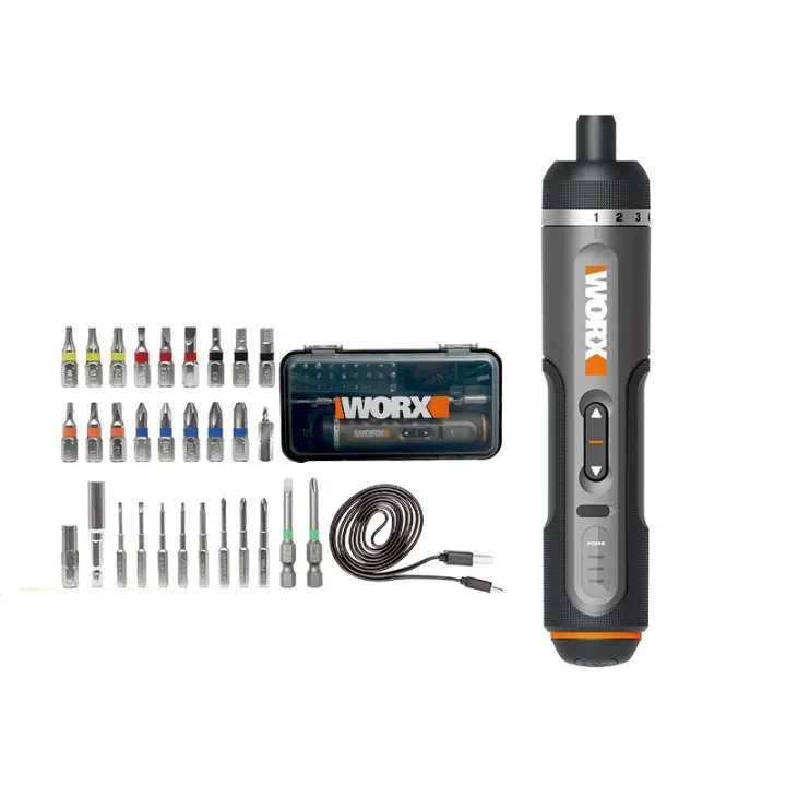 Worx%204V%20Electrical%20Screwdriver%20Sets%20WX242%20Smart%20Cordless%20Electric%20Screwdrivers%20USB%20Rechargeable%20Handle%2030%20Bit%20Sets%20Power%20Tools%20-%20Image%208