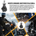 Retro Style Viking Warrior Pattern Guardian Bell Pendant Punk Hip Hop Necklaces Motorcycle Bicycle Bell Accessory Jewelry . 