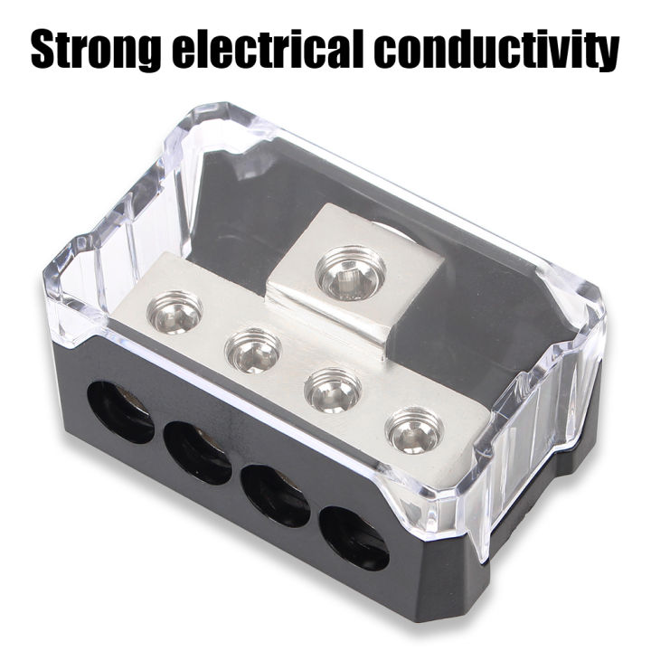 Auto%20Junction%20Box%20for%20Car%20Audio%20Stereo%20Amplifier%204GA%20Out%20Distribution%20Blocks%20Multi-functional%204%20Way%20Ground%20Box%20-%20Image%204