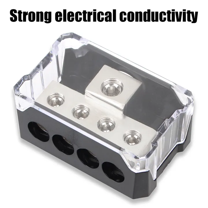 Auto%20Junction%20Box%20for%20Car%20Audio%20Stereo%20Amplifier%204GA%20Out%20Distribution%20Blocks%20Multi-functional%204%20Way%20Ground%20Box%20-%20Image%204