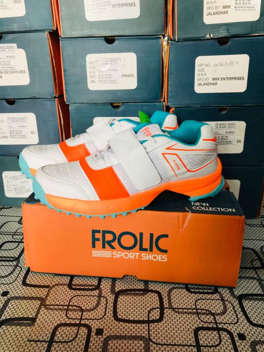 FROLIC Lightweight Cricket Shoes – Rubber Sole – Men's Sports Footwear – Made in India
