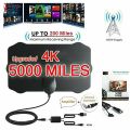 4K High Gain HD TV DTV Box Digital TV Antenna EU Plug 5000 Miles Booster Active Indoor Aerial HD Flat Design. 