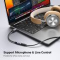 UGREEN 80154 USB C to 3.5mm Audio Adapter Type C to Headphone Aux Jack Dongle 24bit/96kHz HiFi DAC Cable Cord Compatible with iPhone 15 Pro Max/15 Pro/15 Plus, iPad, Galaxy S23 Ultra, Pixel 7, Grey. 