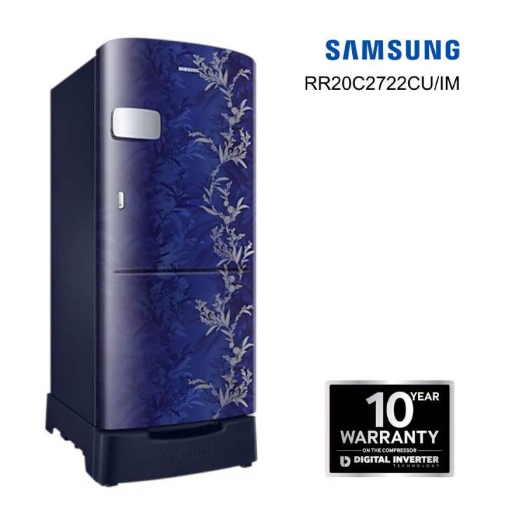 SAMSUNG%20RR20C2Z226U/IM%20192%20Litres%20Single%20Door%20Refrigerator%20with%20Stylish%20Grande%20Design%20(Flower%20Pattern%20Blue)%20-%20Image%202