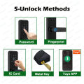 RAYKUBE Biometric Fingerprint Door Lock K7 Pro+ Smart Lock Tuya App Remote Unlocking Keyless Lock Electronic Door Lock. 