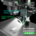 2UUL MS96 CPU Jump Wire Microscope Lamp, 96 LED Ring Light with Adjustable Angle & Brightness, Anti Glare for Clear View. 