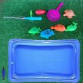Kids' Fishing Toy Set Play Water Toys for Baby Magnetic Rod and Fish with Inflatable Pool Outdoor Sport Boys Girls. 