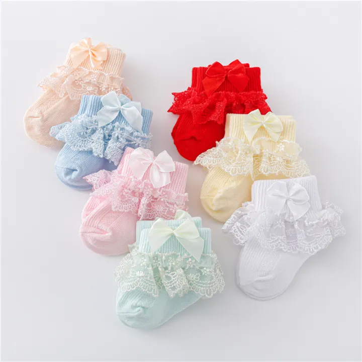Lawadka%200-24Month%20Newborn%20Baby%20Socks%20For%20Girls%20Cotton%20Lace%20Infant%20Girls%20Sock%20Princess%20Bow%20Toddler%20Baby%20Girls%20Socks%20Spring%202024%20-%20Image%202