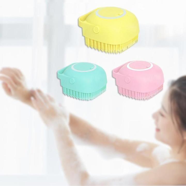 Silicone%20Bath%20Body%20Brush,%20Exfoliating%20Body%20Scrub%20Brush%20with%20Soap%20Dispenser,%20Ultra%20Soft%20Bath%20Sponge%20Shower%20Brush%20and%20Body%20Massager,%20Baby%20Shower%20Brush,%20Shampoo%20and%20Gel%20Dispenser%20-%20Image%203