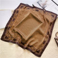 Print 70cm Silk Satin Headkerchief Women Luxury Design Neck Tie Scarf Female Hair Hand Wrist Foulard Shawl Hijab Bandana.