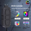 Coolcirc ARGB Controller 5V 3pin To SATA Power Supply Mini RGB Controller 3PIN Hub For Computer CPU Case Fan LED Light Radiator.