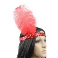 Gatsby feather sequins headband women Classic hair accessories fancy old kids retro party ornament adult cosplay pageant party cosplay pageant. 