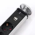 Melery Table Socket Pop Up Pull Power Point Germany Socket Type-C USB Charger Tabletop EU Electrical Plug Outlets Office Kitchen. 