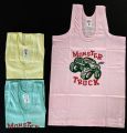 3 pcs  Super Comfortable  Child Baby Sando Ganji Combo premium Quality ( kids Boy's and girl's tang top / sleeveless T-shirt shirt sendo genji). 