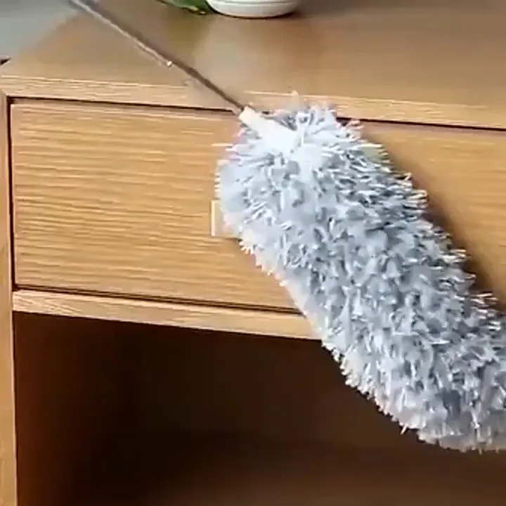 "Microfiber Duster with Extension Pole – Adjustable Stainless Steel ...