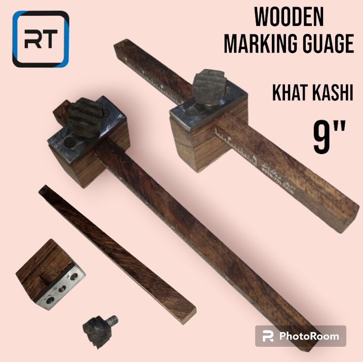 1Pc Wooden Marking Guage 9"-Wooden Khat kashi For Woodworking Tools