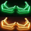 M4 Style RGB Ring Angel Eyes Phone APP Control Remote LED Headlight Rings for BMW 7 Series E65 E66 E67 E68 Alpina B7 2001-2008 dr. eyemo. 