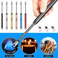 360° Outdoor Kitchen Lighter USB Rechargeable Portable Electronic Lighter Safety Lock Eco-friendly For Candles Gas Stoves. 
